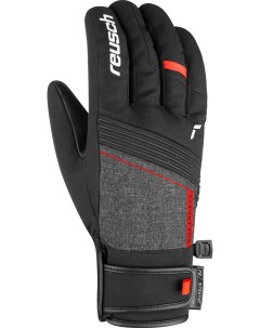 Перчатки 21 22 Luca R Tex XT Black Black Melange Fire Red Reusch