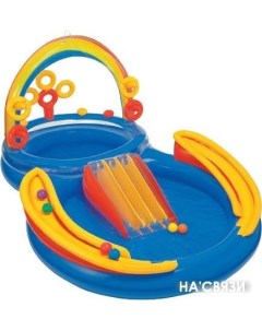 Надувной бассейн Rainbow Ring Play Center 297x193x135 (57453) Intex