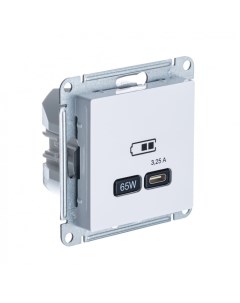 ATLASDESIGN бел. Розетка 1*USB 65W высокоскор.заряд (без рамки) ATN000127 Schneider electric