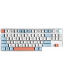 Клавиатура ZA87 White Blue Orange (TNT Yellow) Cyberlynx