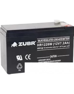 Аккумулятор для ИБП HR 1228 W 12 В 7 2 А ч Зубр