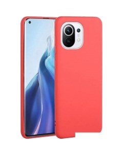 Чехол для телефона Matte для Xiaomi Mi 11 красный Case