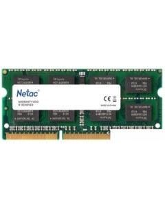 Оперативная память Basic 4GB DDR3 SODIMM PC3 12800 NTBSD3N16SP 04 Netac