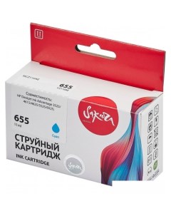 Картридж SICZ110AE аналог HP 655 Cyan Sakura printing