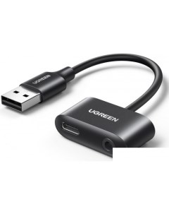 Адаптер CM397 80897 USB Type-A - USB Type-C + 3.5mm Ugreen