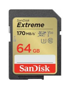 Карта памяти Extreme SDXC SDSDXV2-064G-GNCIN 64GB Sandisk