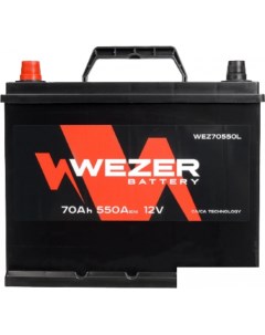 Автомобильный аккумулятор WEZ70550L 70 А ч Wezer