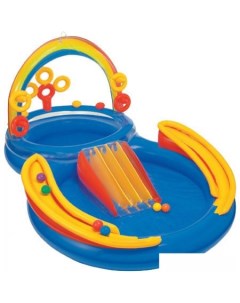 Надувной бассейн Rainbow Ring Play Center 297x193x135 57453 Intex