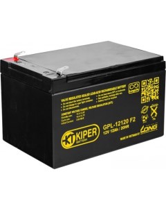 Аккумулятор для ИБП GPL 12120 F2 12В 12 А ч Kiper