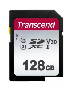 Карта памяти SDXC 300S 128GB Transcend