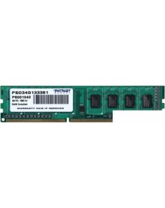 Оперативная память Signature 4GB DDR3 PC3 10600 PSD34G133381 Patriot