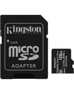 Карта памяти Canvas Select Plus microSDXC 128GB (с адаптером) Kingston