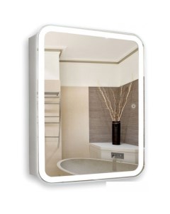 Шкаф с зеркалом Фиджи flip 60x80 LED-00002472 Silver mirrors