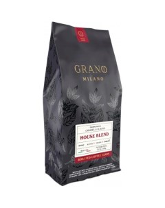 Кофе House Blend зерновой 1 кг Grano milano