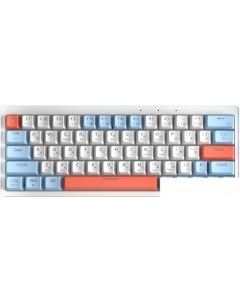 Клавиатура ZA63 Pro White Blue Orange (TNT Yellow) Cyberlynx