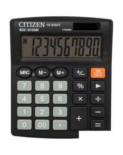 Калькулятор SDC 810NR черный Citizen