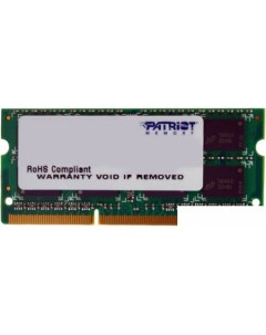 Оперативная память Signature 4GB DDR3 SO-DIMM PC3-10600 (PSD34G13332S) Patriot