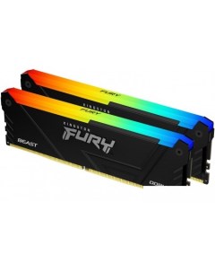 Оперативная память FURY Beast RGB 2x16ГБ DDR4 3200 МГц KF432C16BB2AK2 32 Kingston