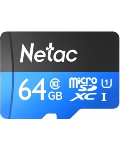 Карта памяти P500 Standard 64GB NT02P500STN-064G-R + адаптер Netac