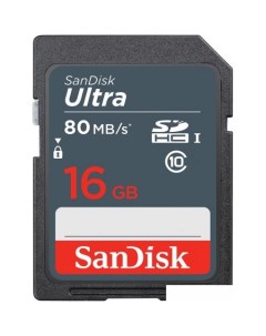 Карта памяти Ultra SDHC SDSDUNS 016G GN3IN 16GB Sandisk