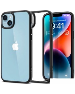 Чехол для телефона Ultra Hybrid iPhone 14 Matte Black ACS05041 (черный матовый) Spigen