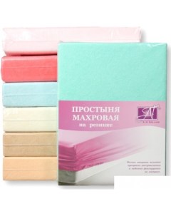 Постельное белье Махровая на резинке 90x200x20 ПМР-МЕ-090 (ментол) Alvitek