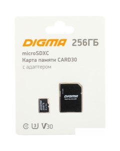 Карта памяти MicroSDXC Class 10 Card30 DGFCA256A03 Digma