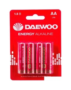 Батарейка Energy Alkaline AA 4 шт 5029781 Daewoo