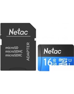 Карта памяти P500 Standard 16GB NT02P500STN-016G-R (с адаптером) Netac