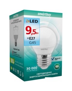 Светодиодная лампа G45 E27 9.5 Вт 4000 К [SBL-G45-9_5-40K-E27] Smartbuy