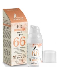 BB крем Ухаживающий с тонирующим эффектом 66 Sand Beige SPF15 Sativa