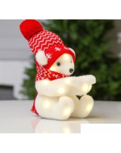 Кукла Медведь в красной шапочке и шарфе 4843986 Luazon