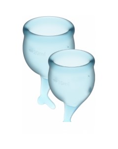 Менструальная чаша Feel Secure голубой Satisfyer
