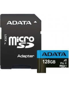 Карта памяти Premier AUSDX128GUICL10A1-RA1 microSDXC 128GB (с адаптером) Adata