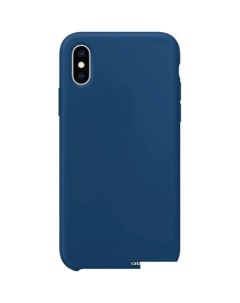 Чехол для телефона Liquid для Apple iPhone XS Max синий кобальт Case