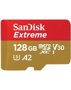 Карта памяти Extreme SDSQXAA 128G GN6GN microSDXC 128GB Sandisk