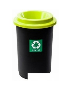 Мусорное ведро Eco Bin 50 л (черный/зеленый) Plafor