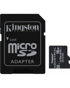 Карта памяти Industrial microSDHC SDCIT2 16GB 16GB с адаптером Kingston