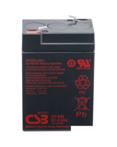 Аккумулятор для ИБП GP645 (6В/4.5 А·ч) Csb battery