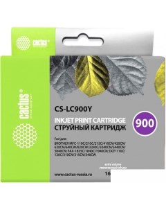 Картридж CS-LC900Y (аналог Brother LC900Y) Cactus