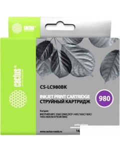 Картридж CS LC980BK аналог Brother LC980BK Cactus