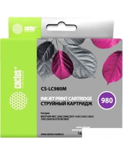 Картридж CS LC980M аналог Brother LC980M Cactus