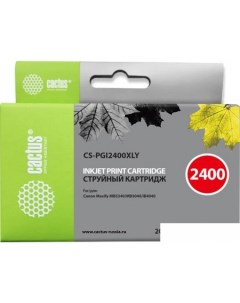 Картридж CS-PGI2400XLY (аналог Canon PGI-2400XL Y) Cactus