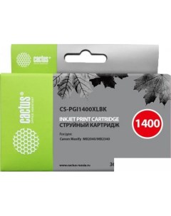 Картридж CS-PGI1400XLBK (аналог Canon PGI-1400XL BK) Cactus