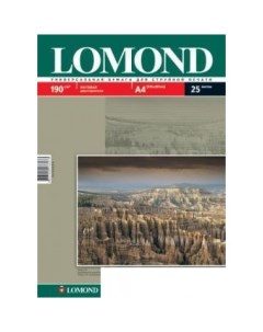 Фотобумага Матовая двухстороняя А4 190 г/кв.м. 25 листов (0102036) Lomond