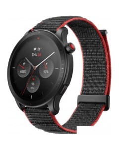 Умные часы GTR 4 (серый, с черным нейлоновым ремешком) Amazfit