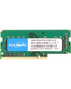 Оперативная память 16ГБ DDR4 SODIMM 2666 МГц 16G1RPC4 21300S G0 Tecmiyo