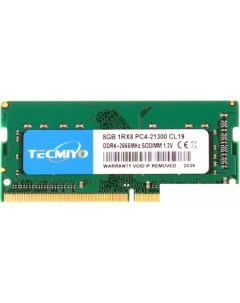 Оперативная память 8ГБ DDR4 SODIMM 2666 МГц 8G1RPC4 21300S G0 Tecmiyo