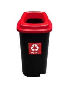 Контейнер для раздельного сбора мусора Sort Bin 9018172 черный красный Plafor