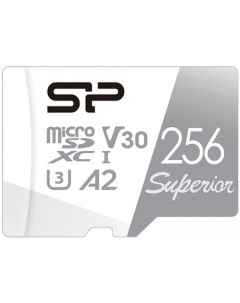 Карта памяти Superior microSDXC sp256gbstxda2v20 256GB Silicon power